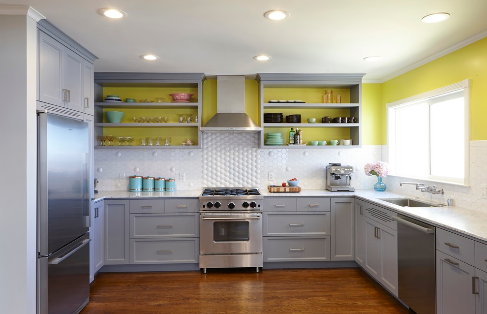 Menards Kitchen Cabinets Kitchen Contemporary with Backsplash Blue Star Oven