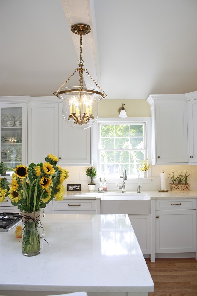 Moen Brantford Kitchen Faucet Kitchen Transitional with 3x6 Subway Tile Bright4