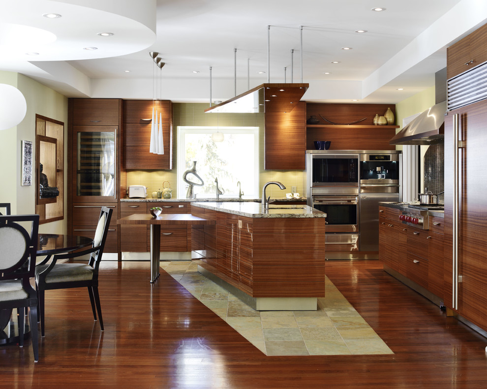 Neff Kitchens Kitchen Asian with Accent Lighting Coffee Center