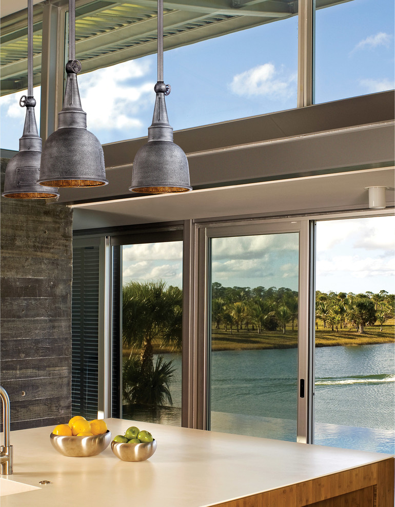 Neff Kitchens Kitchen Midcentury with Mid Century Modern Pendants Troy