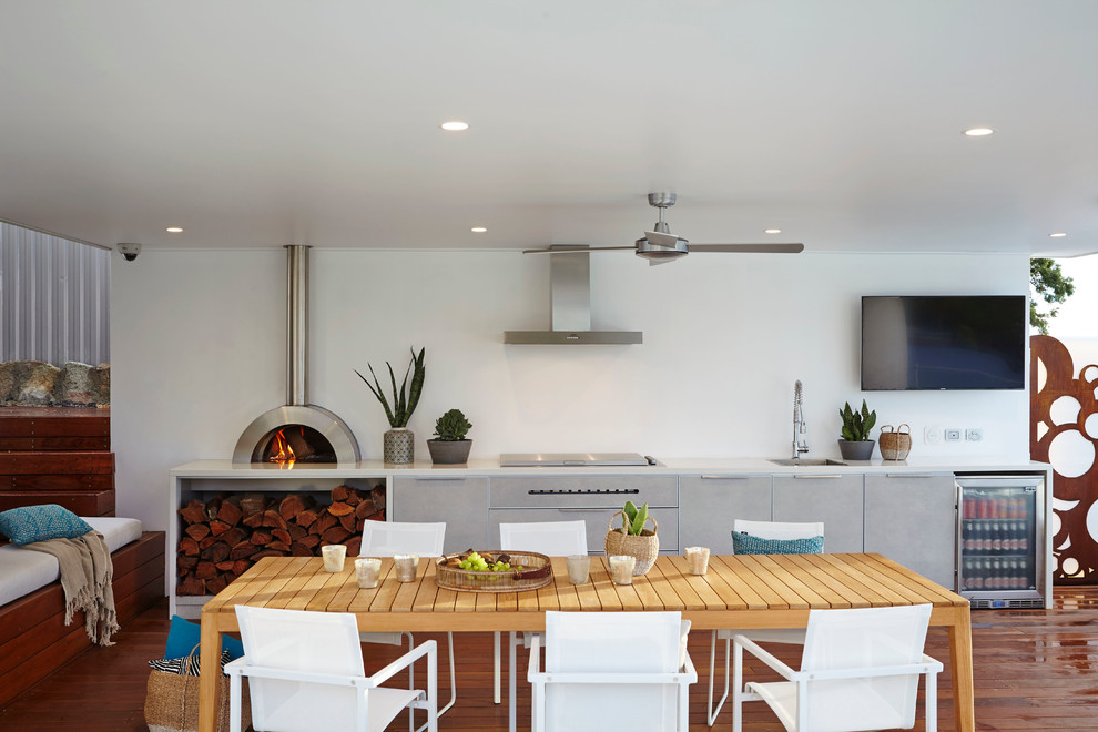 Pizza Kitchen Dearborn Deck Contemporary with Entertaining Firewood Storage Fresh