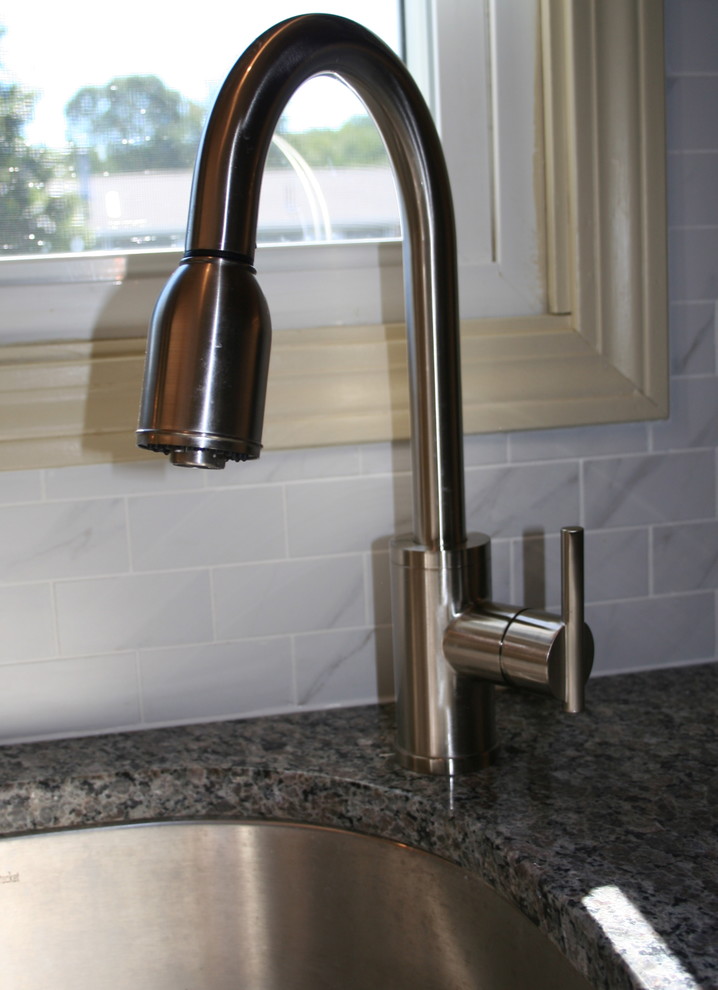 Pull Down Kitchen Faucet Kitchen Traditional with Brushed Nickel Large Kitchen1