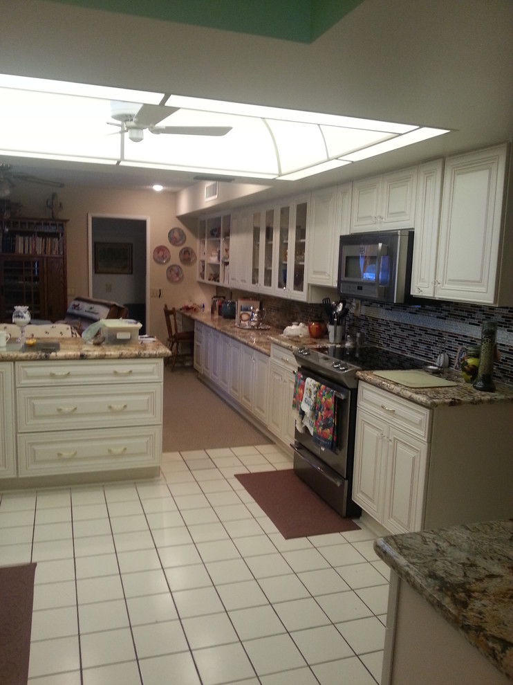 Ready to Assemble Kitchen Cabinets Kitchen Traditional with Charleston Antique White Crystal4
