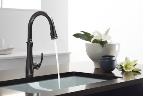 Replace Kitchen Faucet Kitchen Eclectic with Bellera Bellera Faucet Bronze