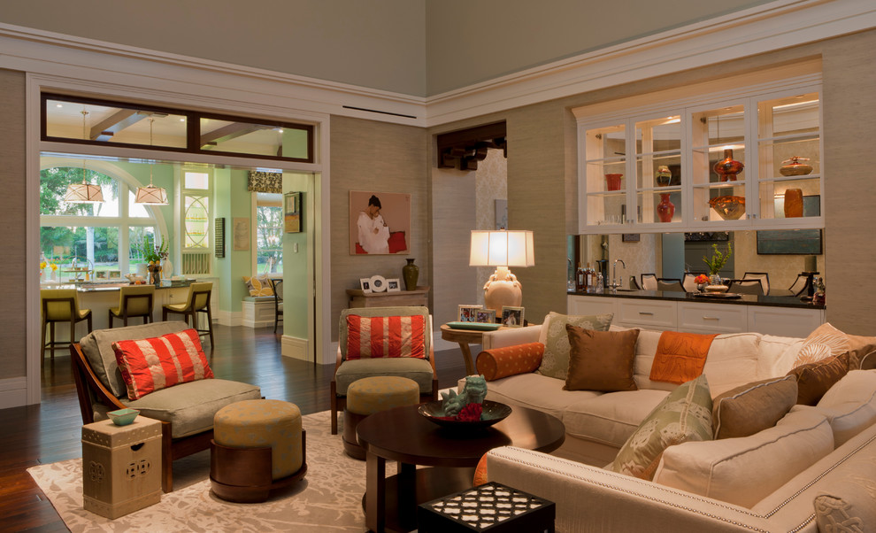 See Thru Chinese Kitchen Menu Living Room Transitional with Chinese Garden Stool Cream