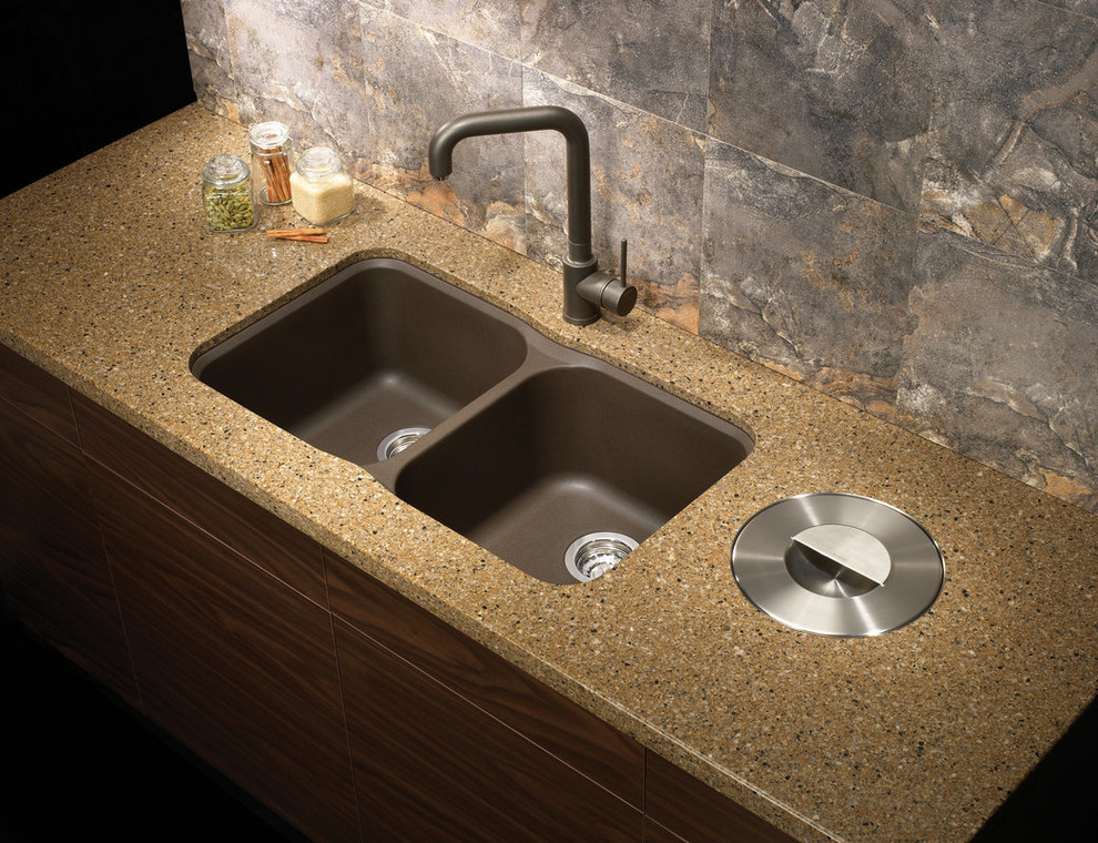 Silgranit Kitchen Sink Spaces Contemporary with Categoryspacesstylecontemporarylocationmiami 