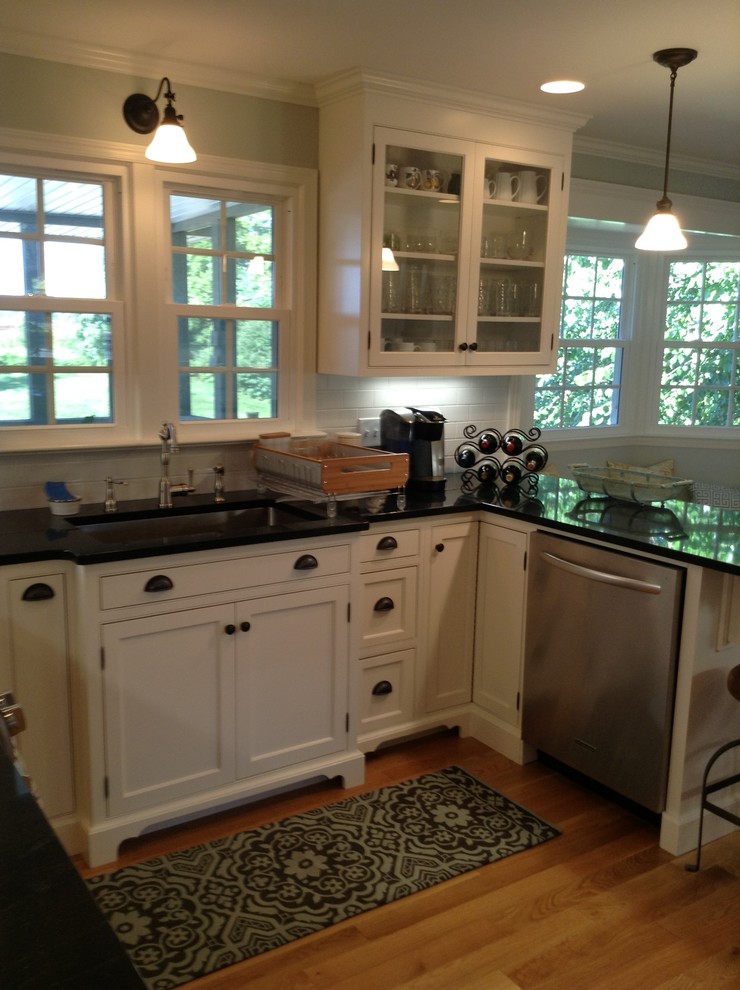 Single Handle Kitchen Faucet Kitchen Traditional with Beaded Inset Cabinets Bump