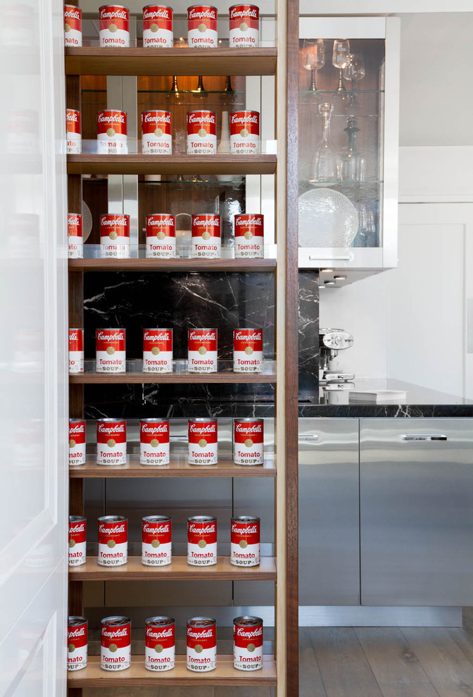 Soup Kitchen Volunteer Nyc Kitchen Contemporary with Campbells Glass Front Cabinets