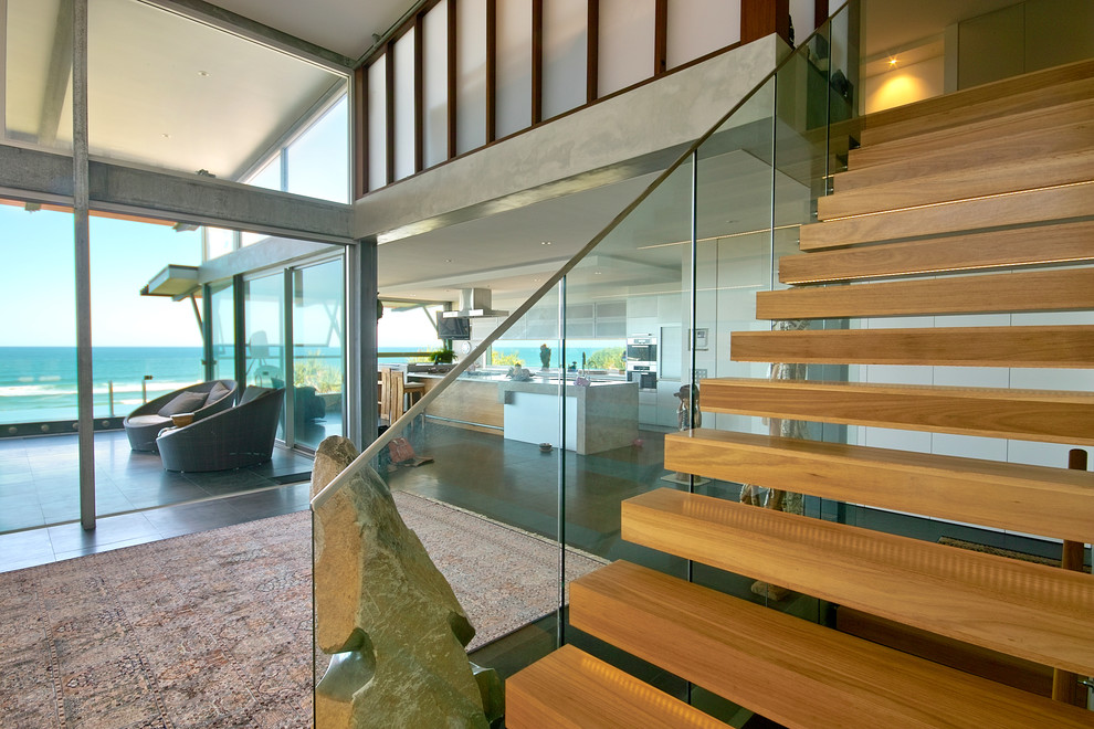 Thai Kitchen Boulder Staircase Beach with Area Rug Boulder Concrete