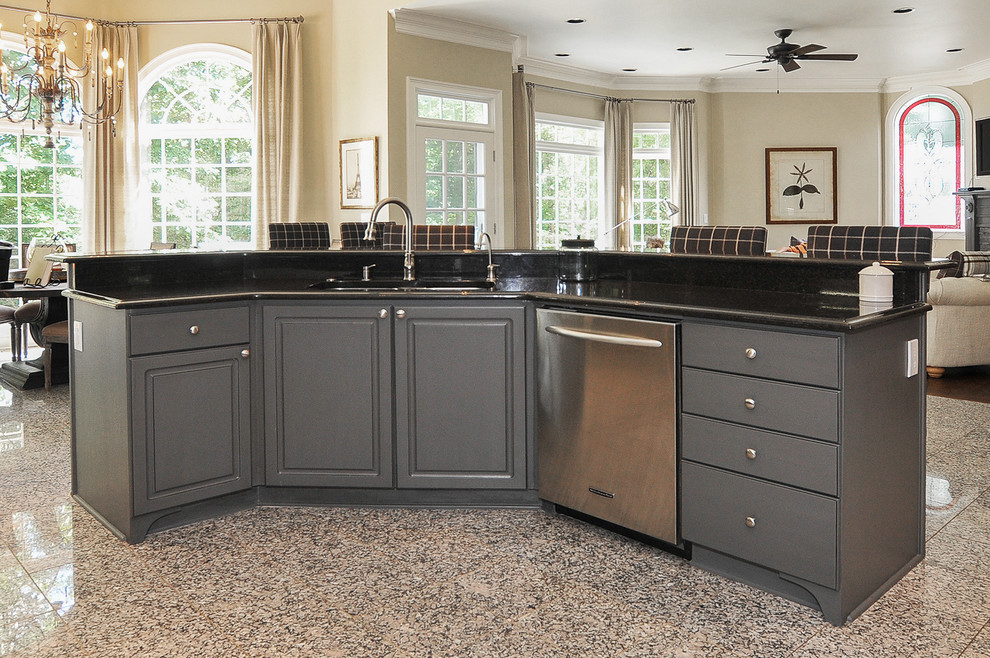 Thermofoil Kitchen Cabinets Kitchen Traditional with After Appliances Before Before1