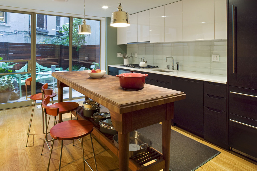 Turkish Kitchen Nyc Kitchen Contemporary with Bar Stools Barstools Black