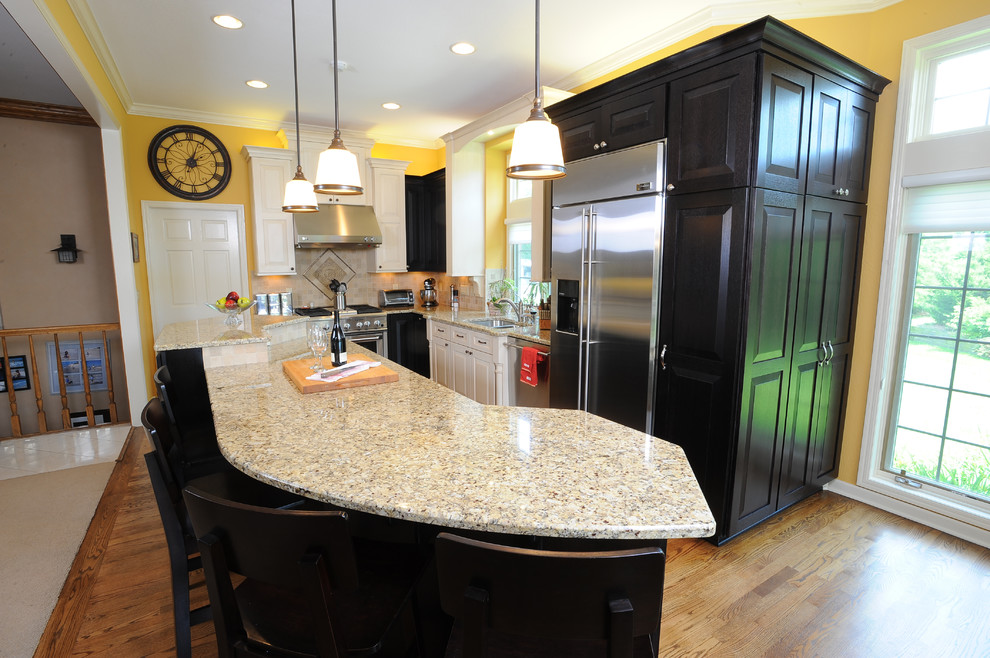 Undermount Stainless Steel Kitchen Sink Kitchen Transitional with Ancora Deco Anjou Pear1