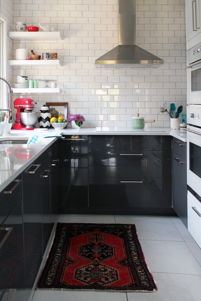Unfinished Kitchen Cabinet Doors Kitchen Midcentury with Antique Black Color Contemporary