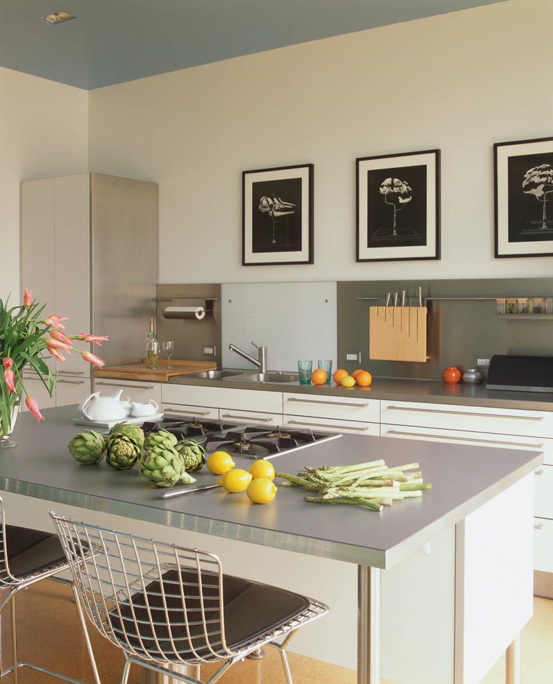 Victorinox Kitchen Knives Kitchen Contemporary with Bertoia Black and White