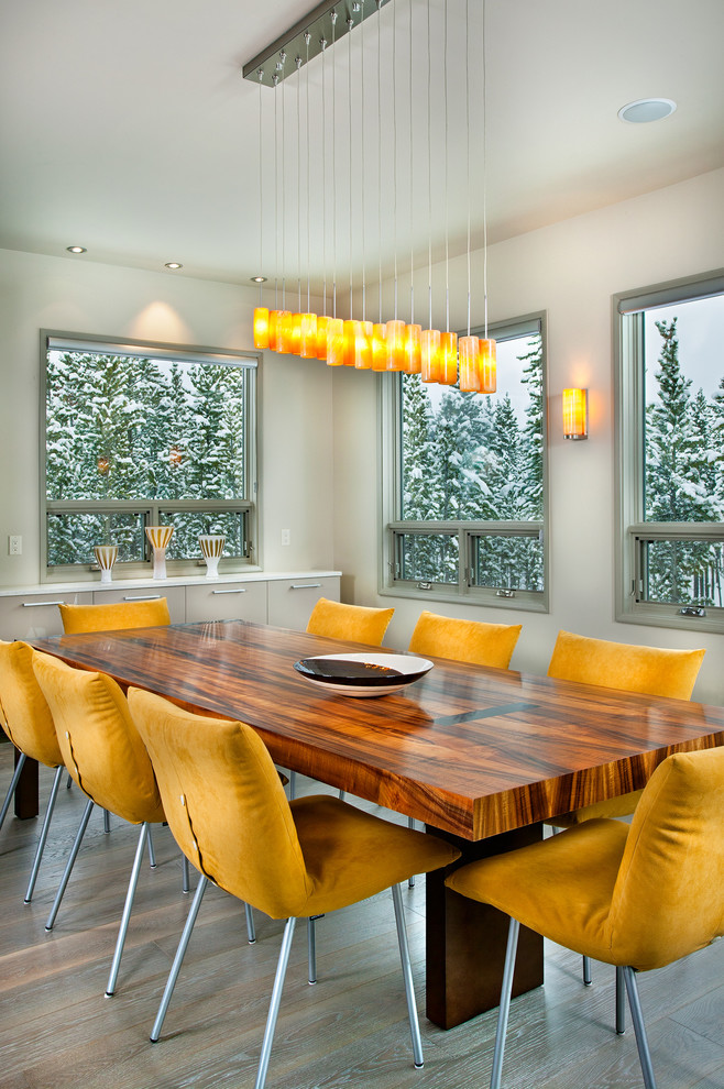 Cool Dining Table  for Contemporary Dining Room with Wall Lighting