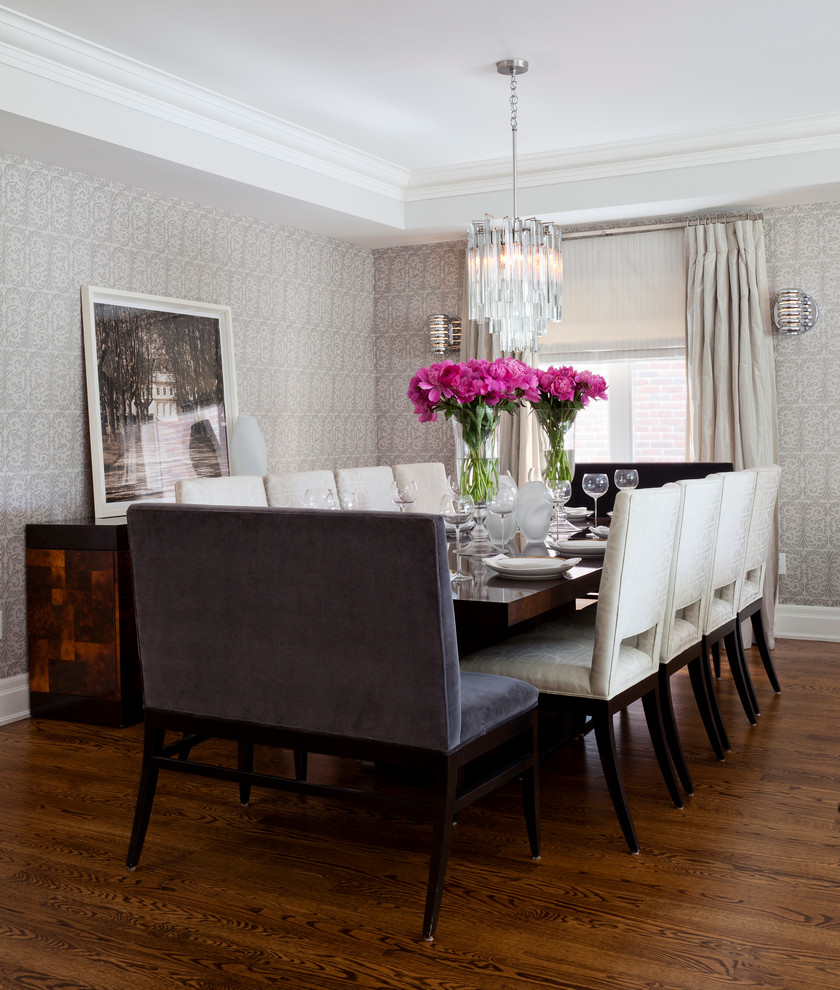 Cool Dining Table  for Transitional Dining Room with Crystal Chandelier