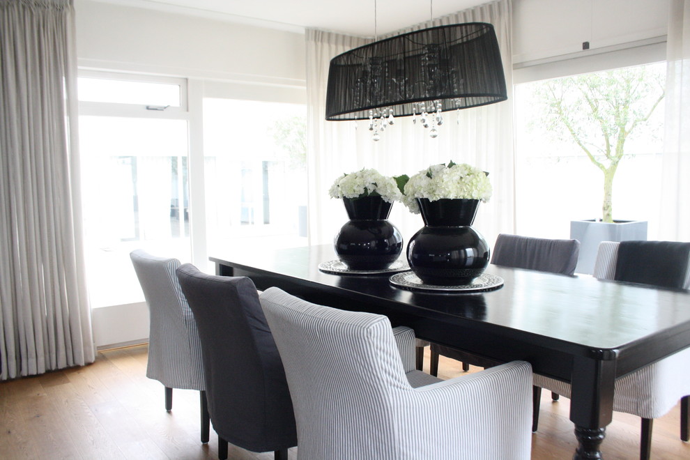 Floor to Ceiling Curtains  for Contemporary Dining Room with Contemporary