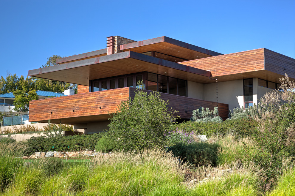 frank lloyd wright falling water for asian exterior with modern architecture