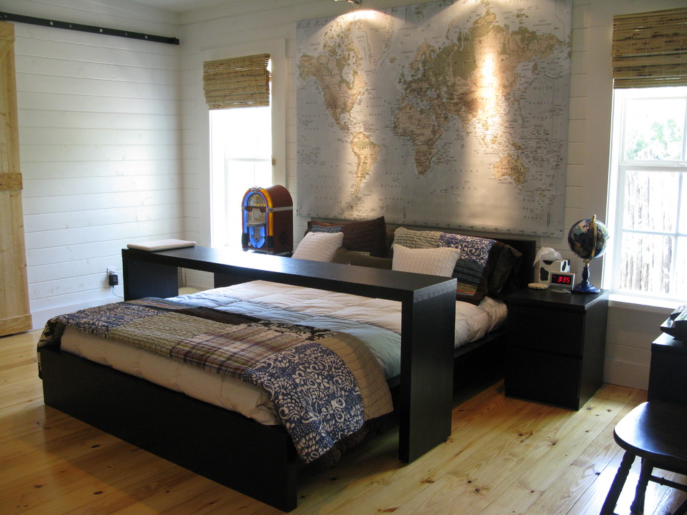 Ikea Bedroom Ideas for Traditional Bedroom with Wood Trim