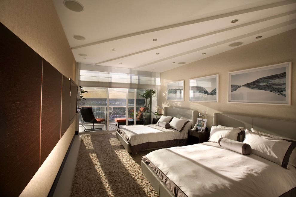 Interior Woodworking  for Modern Bedroom with Miami Decor