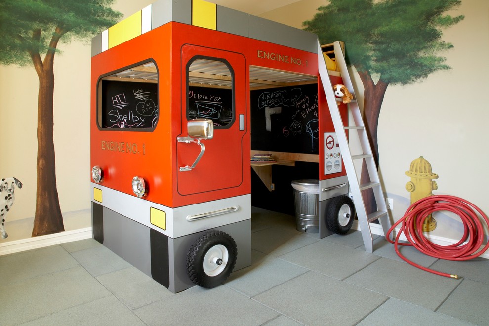 Monster Truck Bed  for Contemporary Kids with Boys Bedroom