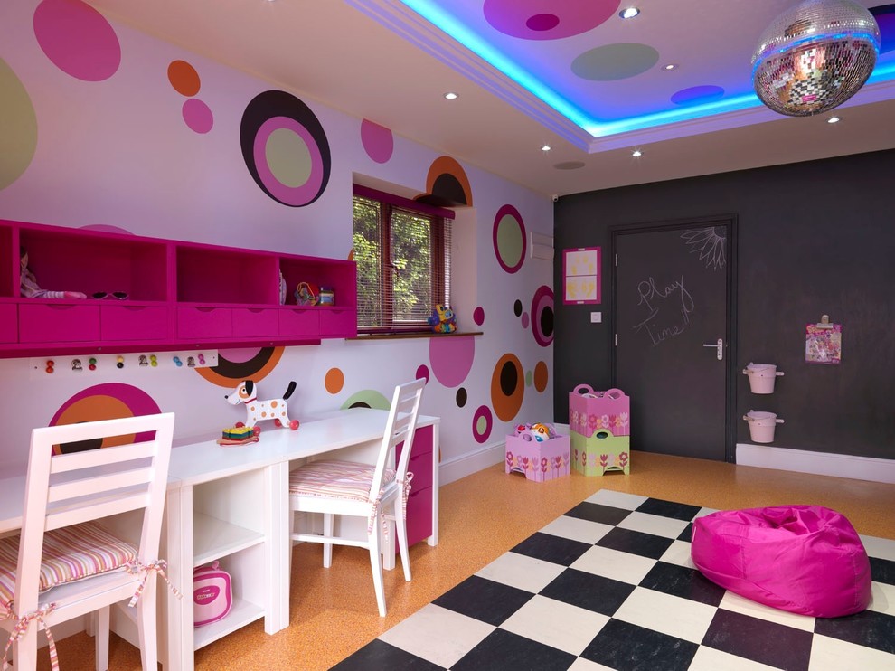 Train Track  for Contemporary Kids with Playroom