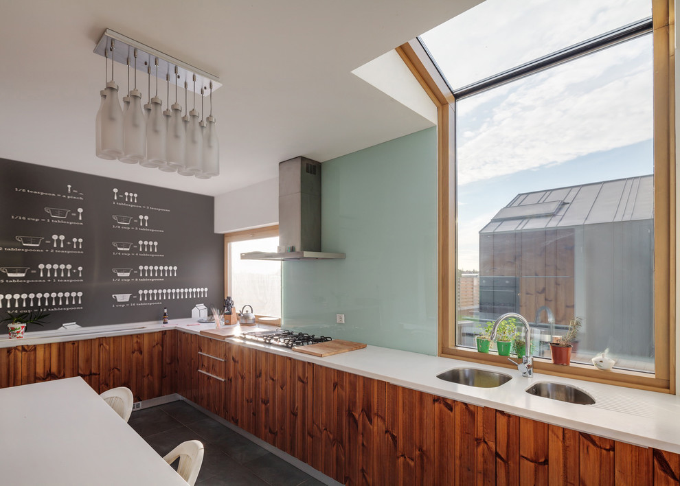 Wall Decals  for Contemporary Kitchen with Drying Board