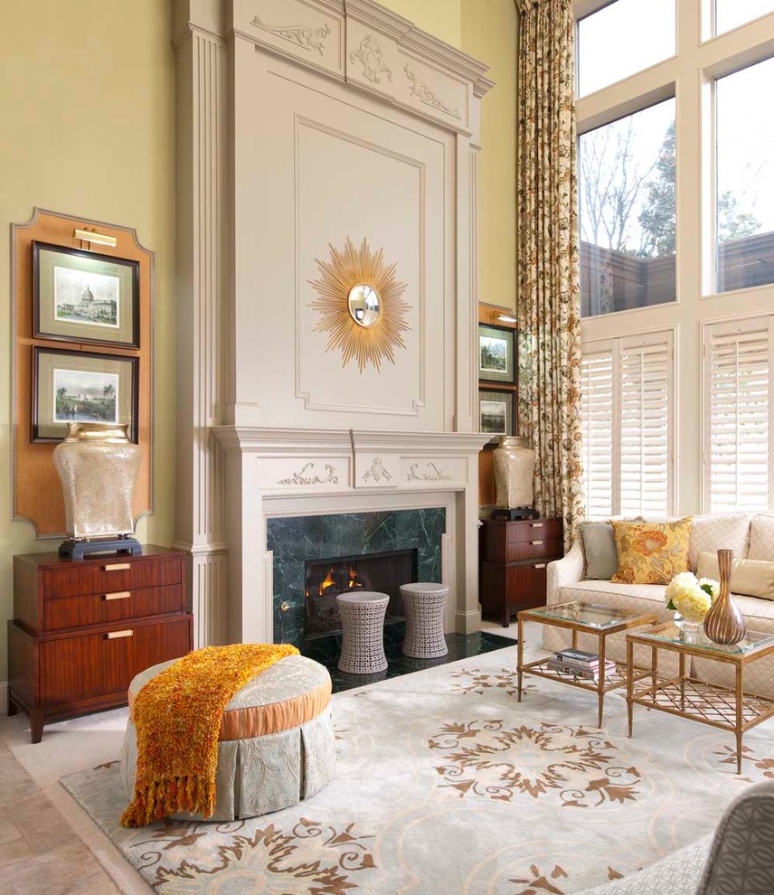 Wall Decals  for Traditional Living Room with Jewel Tones