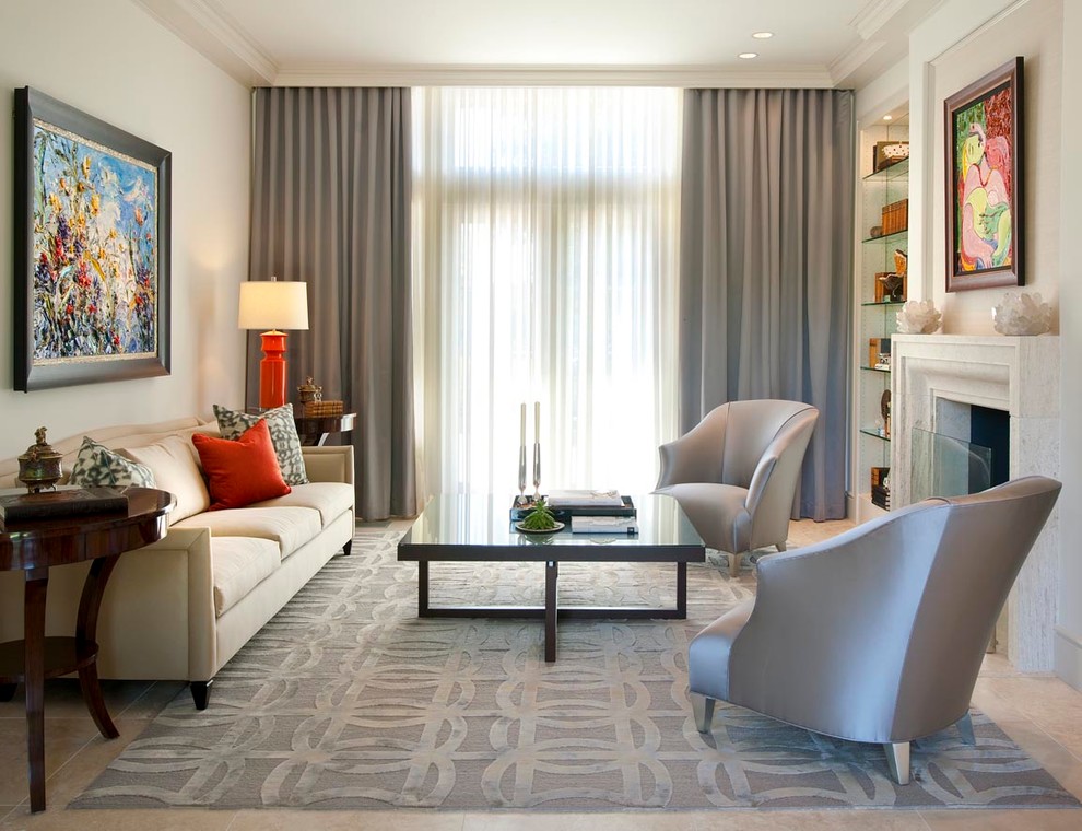 Wynwood Walls for Traditional Living Room with Beige Molding