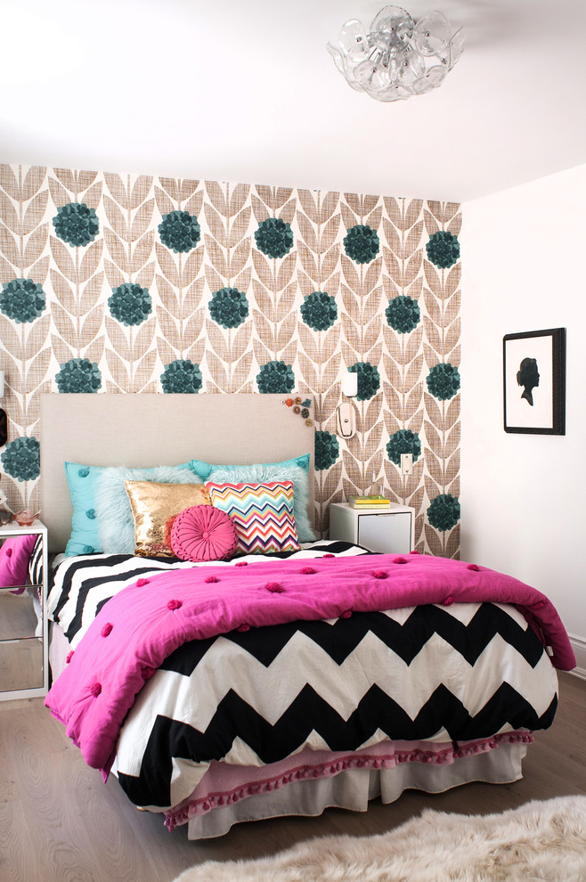 Bedspreads and Comforters for Contemporary Bedroom with Teal