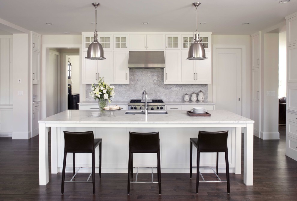 Canister Sets for Traditional Kitchen with White Kitchen