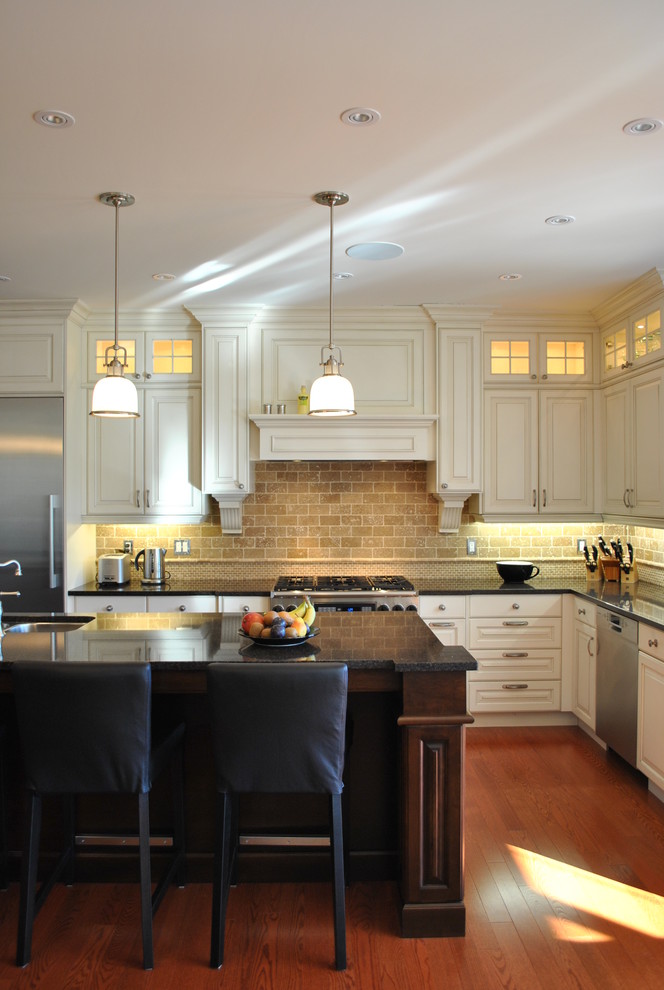 Feiss Lighting for Traditional Kitchen with Under Cabinet Lighting
