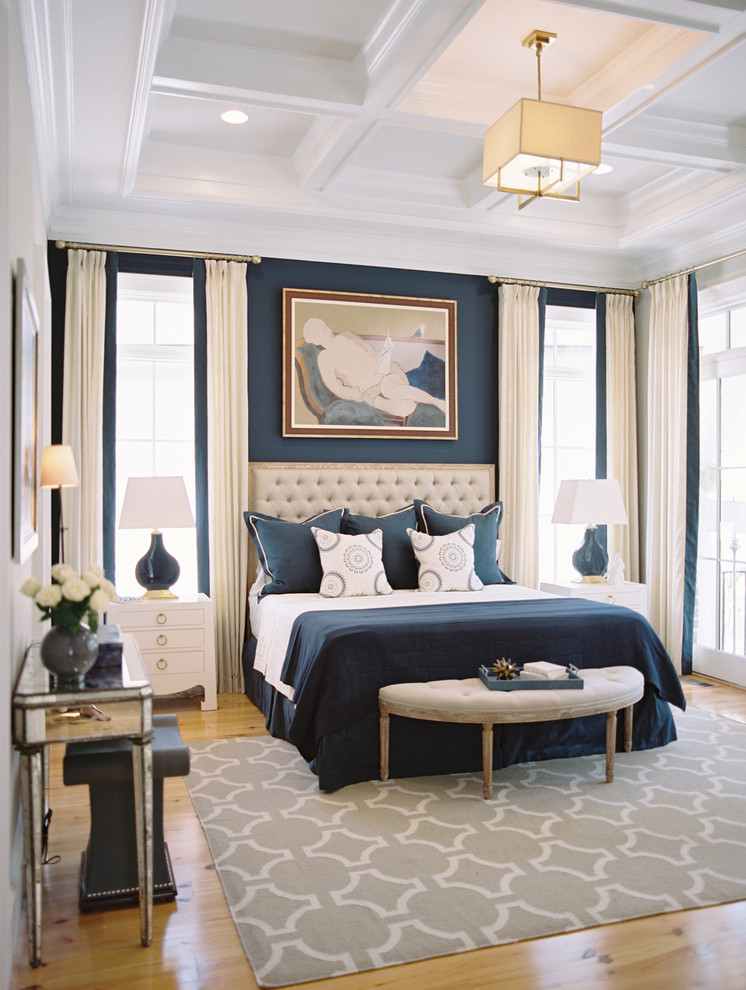 Pine Cone Hill for Traditional Bedroom with Navy