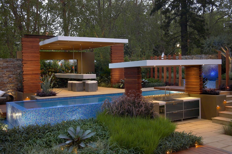 Pool Floats for Contemporary Pool with Lap Pool