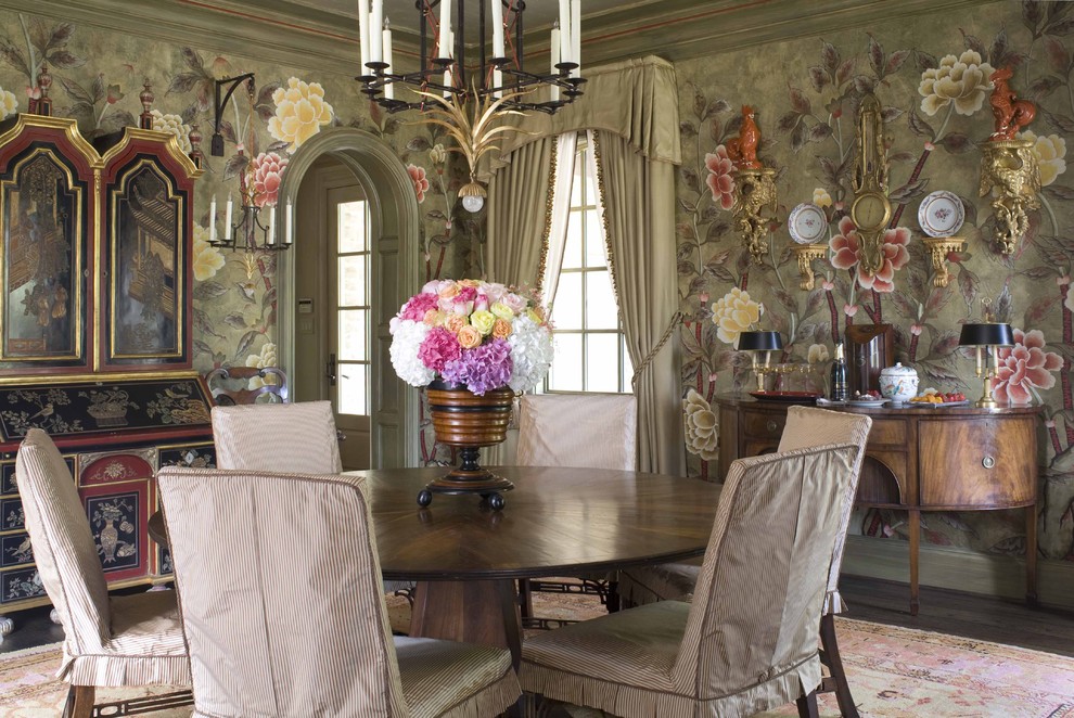 Silk Floral Arrangements for Traditional Dining Room with Formal