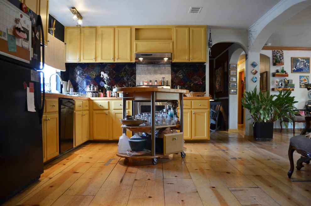 Bakers Rack for Eclectic Kitchen with Eclectic