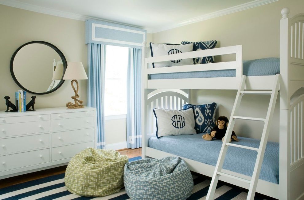 Bean Bag Chairs for Traditional Kids with White Molding