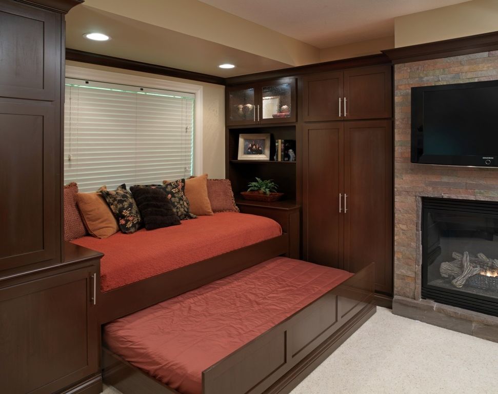 Daybed with Trundle for Modern Basement with Trundle Bed