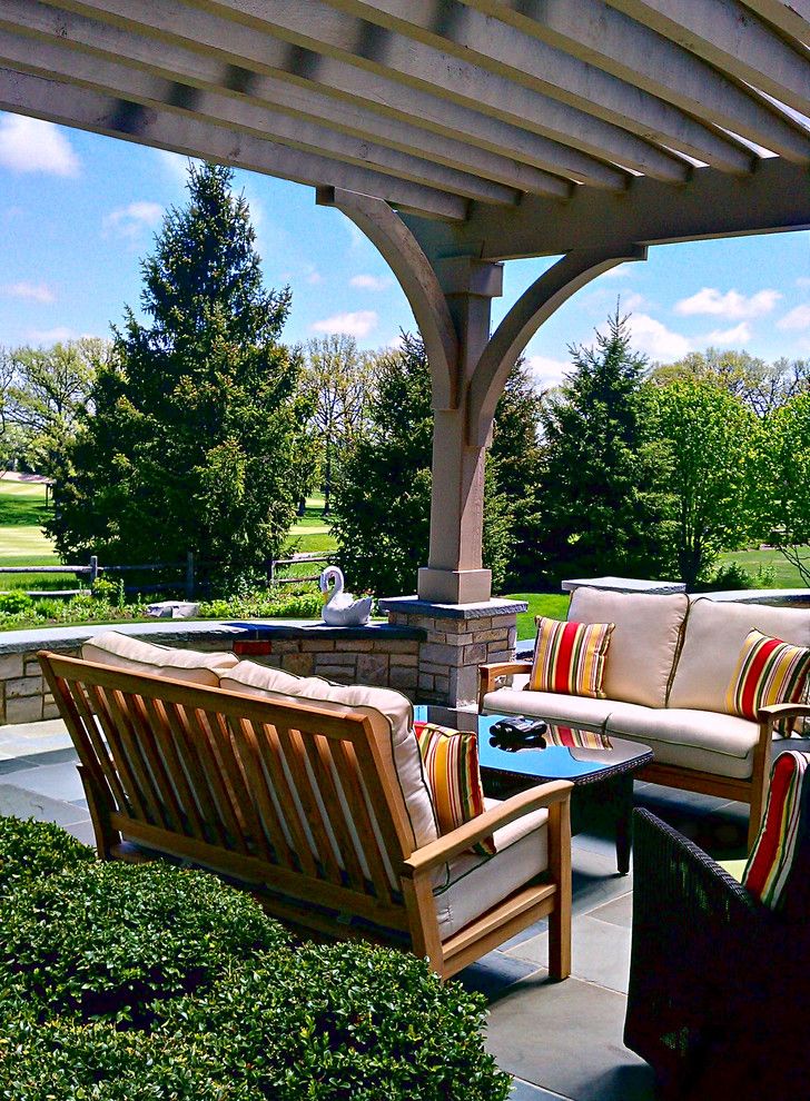 Futon Covers for Traditional Patio with Patio Landscaping