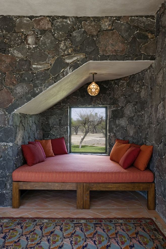 Futon Mattress for Mediterranean Bedroom with Area Rug