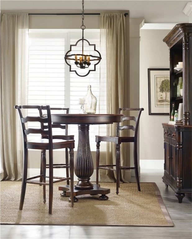 Hooker Furniture for Traditional Spaces with Pub Bistro Tables