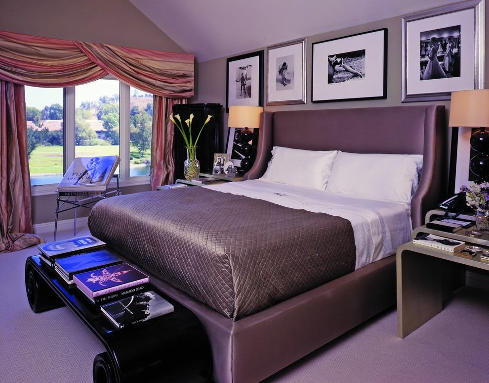 Nesting Tables for Contemporary Bedroom with Table Decoration