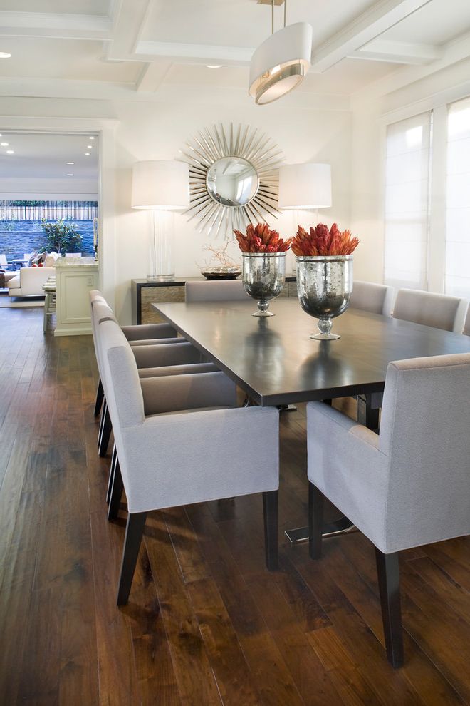 Starburst Mirror for Contemporary Dining Room with Mercury Glass
