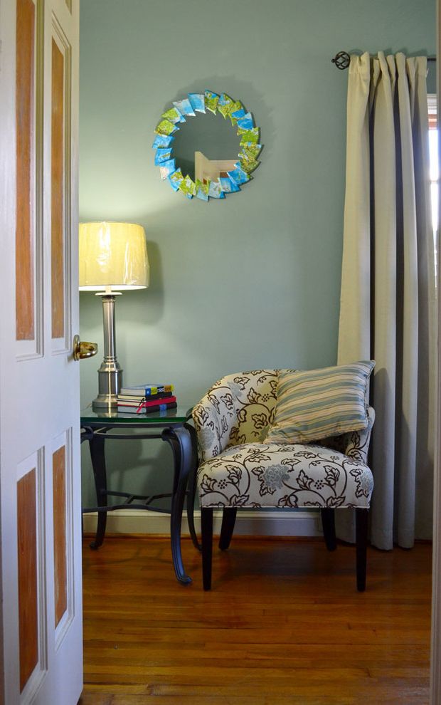 Starburst Mirror for Transitional Living Room with Transitional