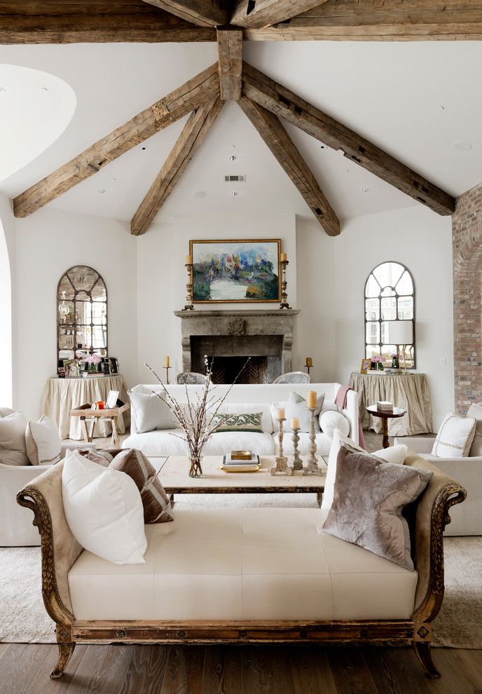 Uttermost for Shabby Chic Style Living Room with Area Rug
