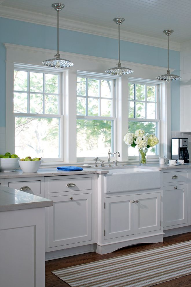60 Inch Kitchen Sink Base Cabinet with Farmhouse Kitchen Cup Pulls