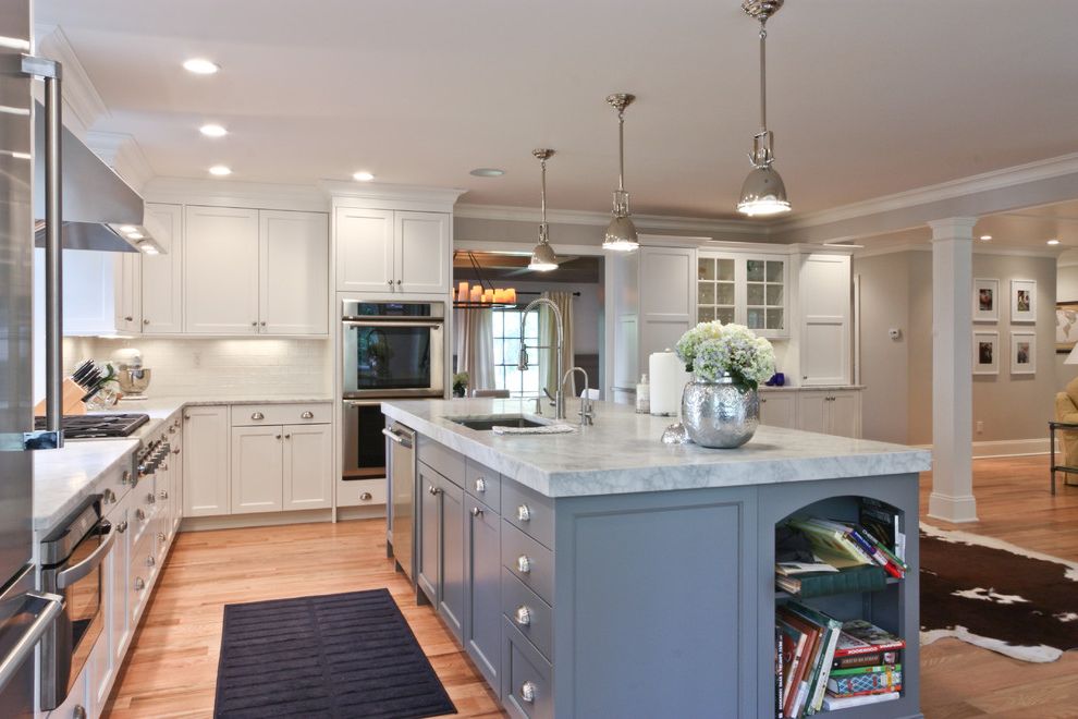60 Inch Kitchen Sink Base Cabinet with Traditional Kitchen Hardwood Floors