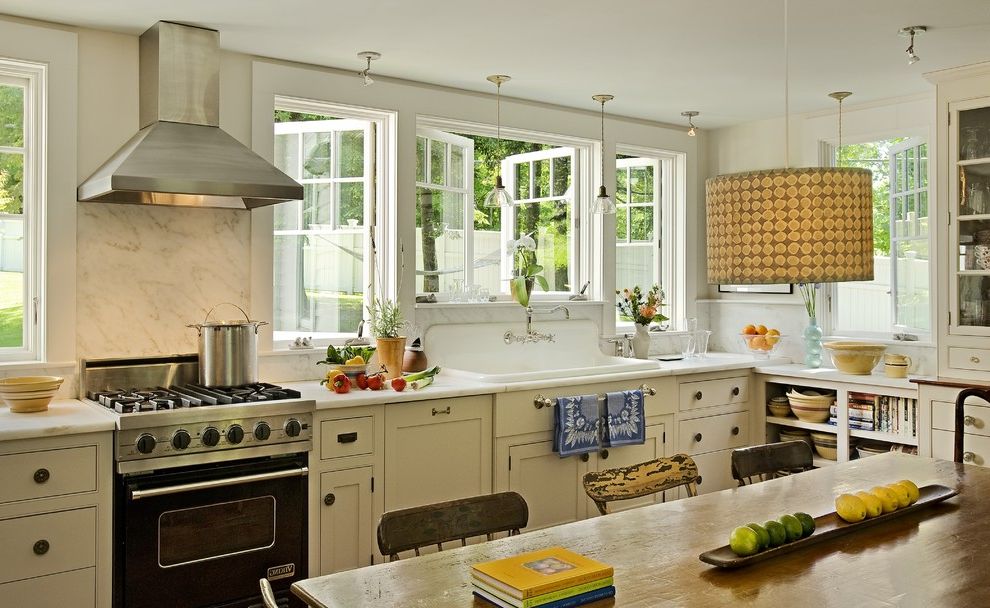 60 Inch Kitchen Sink Base Cabinet with Traditional Kitchen Rustic Wooden Table