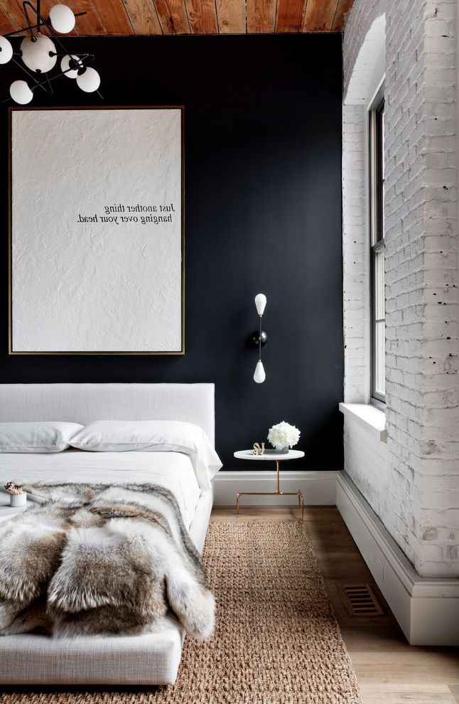 8x10 Natural Fiber Rug with Industrial Bedroom Contemporary Art