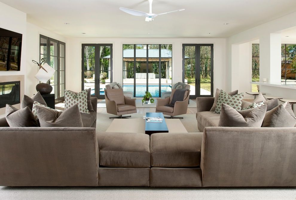 Big Softie Sectional with Contemporary Family Room Family Room